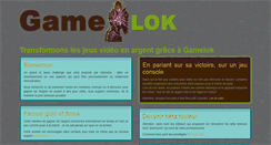 Desktop Screenshot of gamelok.fr